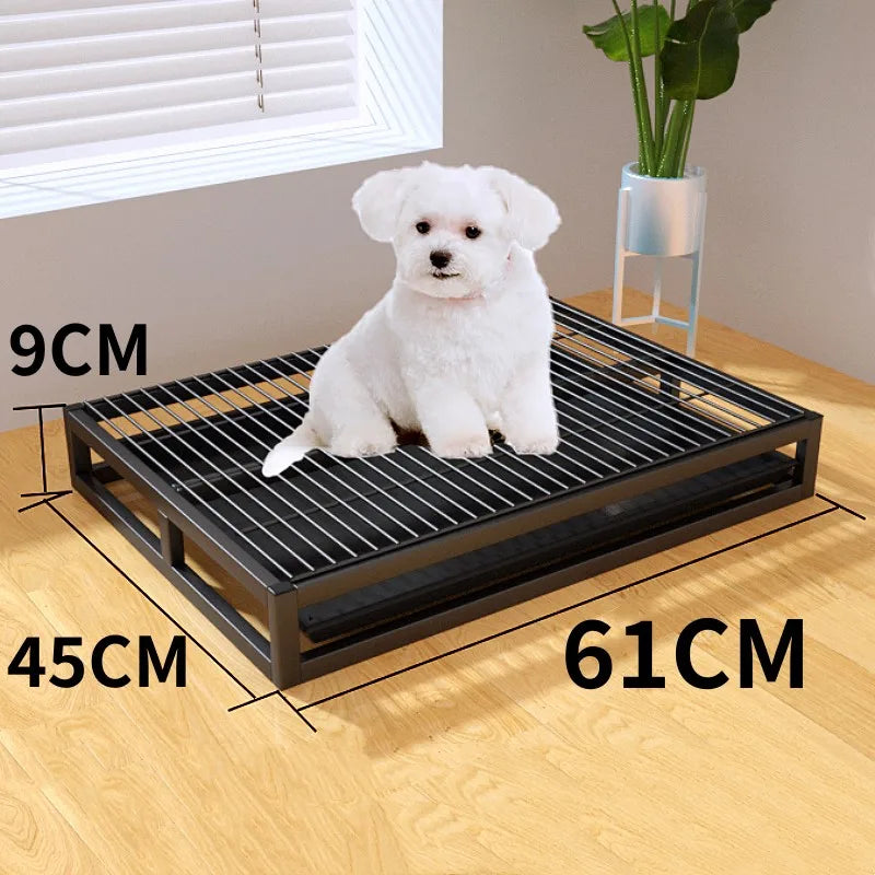 Dog Toilet Indoor Dogs Litter Box Stainless Steel Toilet for Small Dogs Training Sandbox Washable Dog Toilets Pet Poop Collector