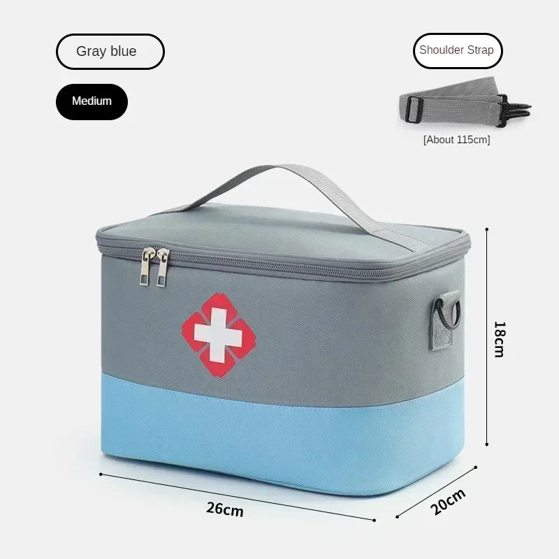 First Aid Kit Medicine Storage Bag Portable Outdoor Rescue Bag Household Large Capacity Medical Kit Storage Organizer
