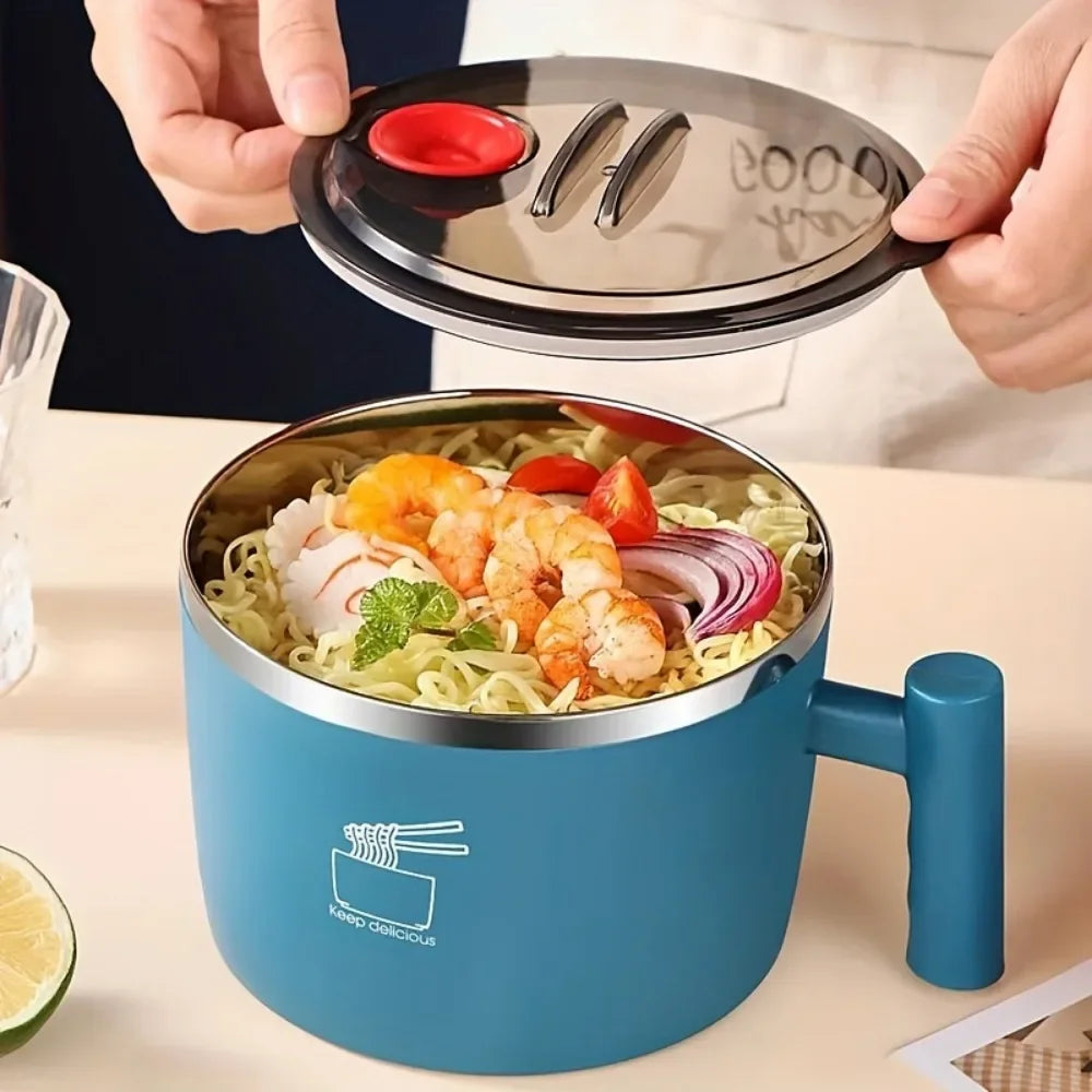 Ramen Bowl, Lunch Container,1000ml Large Thai Soup Bowls, Tableware with Phone Stand, Cereal Bowls for Home, Kitchen, Camping,