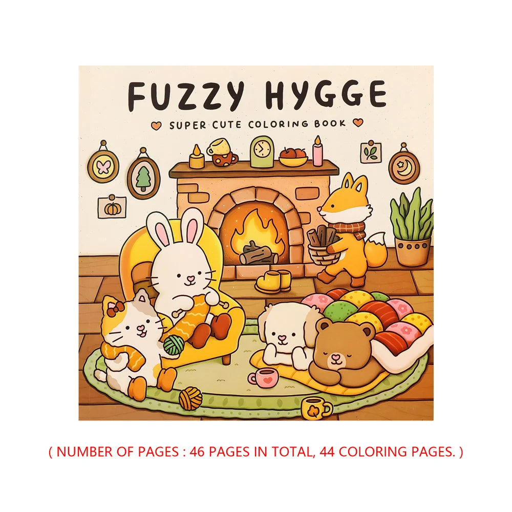 Coloring Book For Adults And Teens Halloween Theme Featuring Adorable Creepy Creatures In Cozy Moments For Relaxation Gift