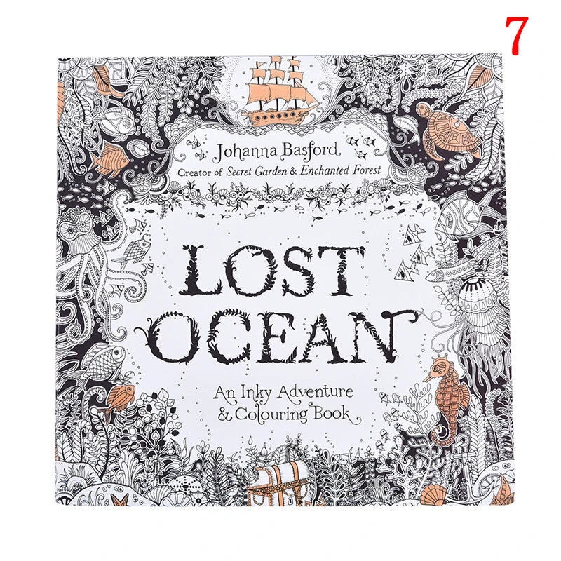 Coloring Book For Children Adult Relieve Stress Kill Time Painting Art Book Anti-Stress Magic Forest Fantasy Dream Wonderland