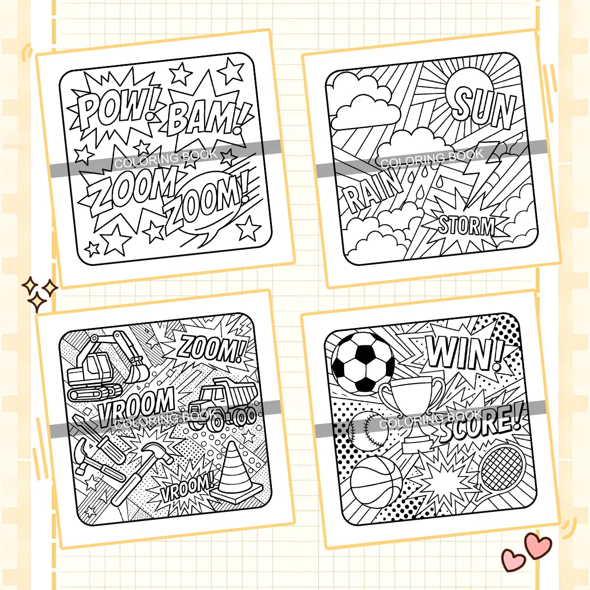 ARTIST'S Coloring Book for Adult Relieve Stress Bold-easy DIY Painting Drawing Book Painting Kids Educational Toys