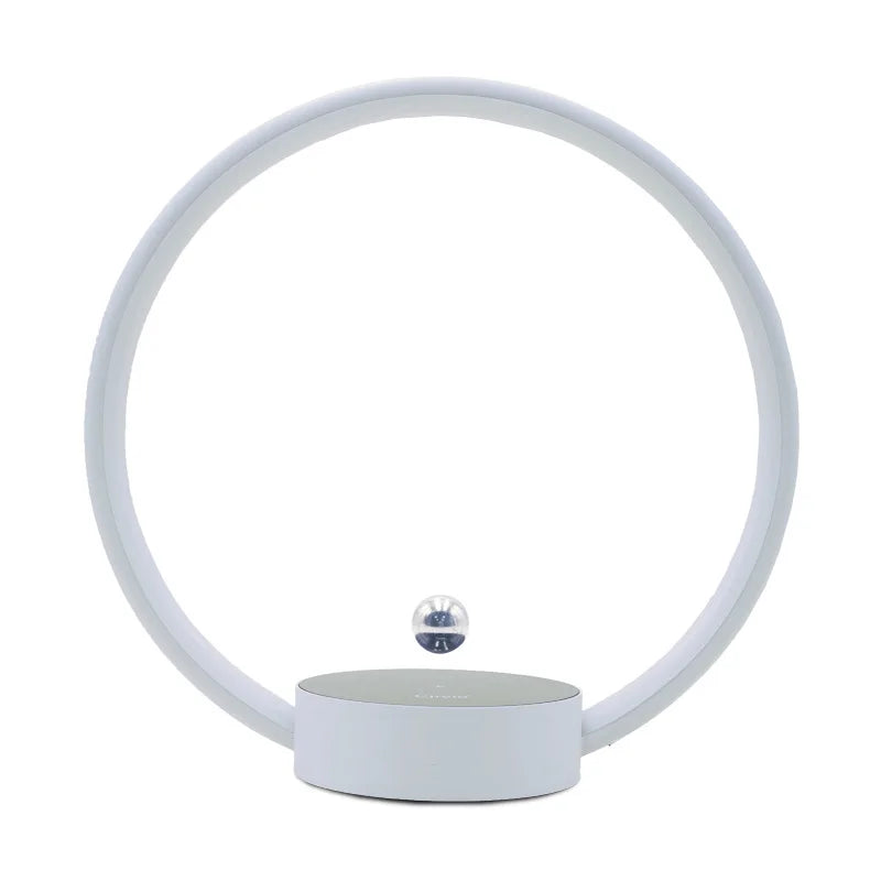 2025 New Luxury Magnetic Levitating Ring Circular Lamp Gradient Atmosphere Light for Office Bedroom Home Decor Creative Gift