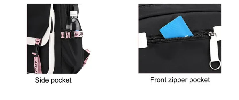 KPop Demon Hunters Backpack Students Large Capacity Backpack K-Pop Demon Hunters Fans Gift Girls School Bags Travel Backpack