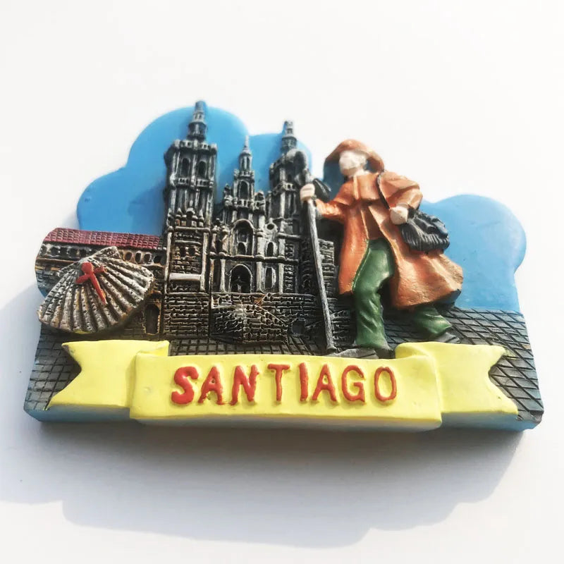 Europe Spain 3D Refrigerator Magnet Tourist Souvenirs Stickers,Home & Kitchen Decoration Fridge Magnet Message Sticker