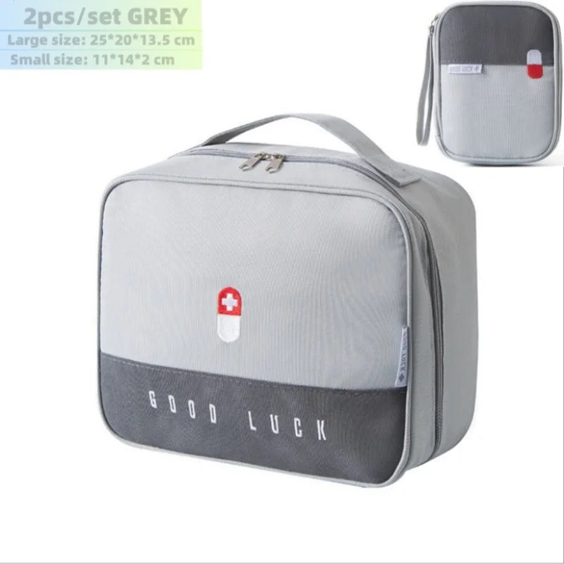 Portable Medicine Bag Cute First Aid Kit Medical Emergency Kits Organizer Outdoor Household Medicine Pill Storage Bag Travel