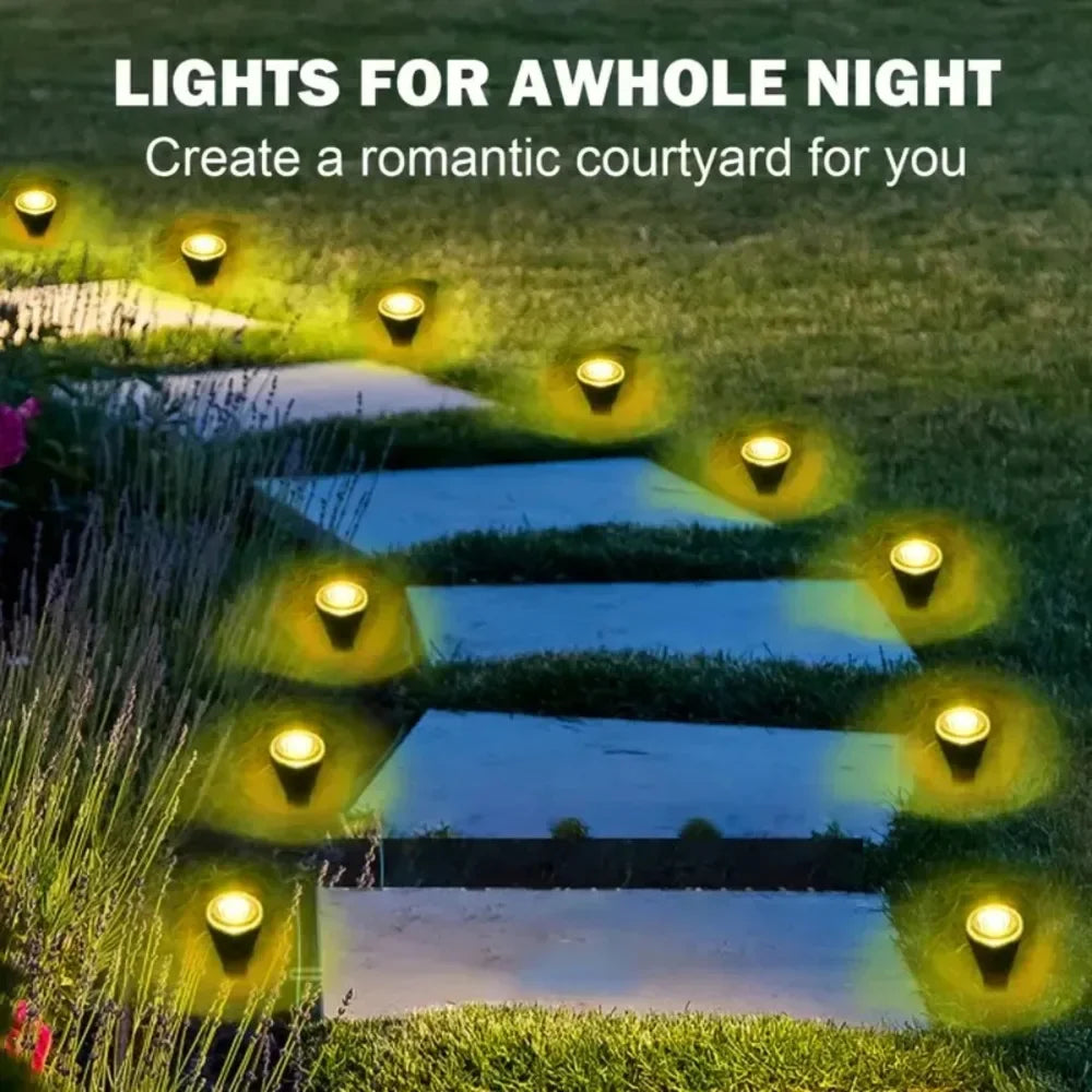 Garden Solar Lights, Waterproof String Lights for Lawn Paths, Camping, Birthday Parties, Holidays and Decorations
