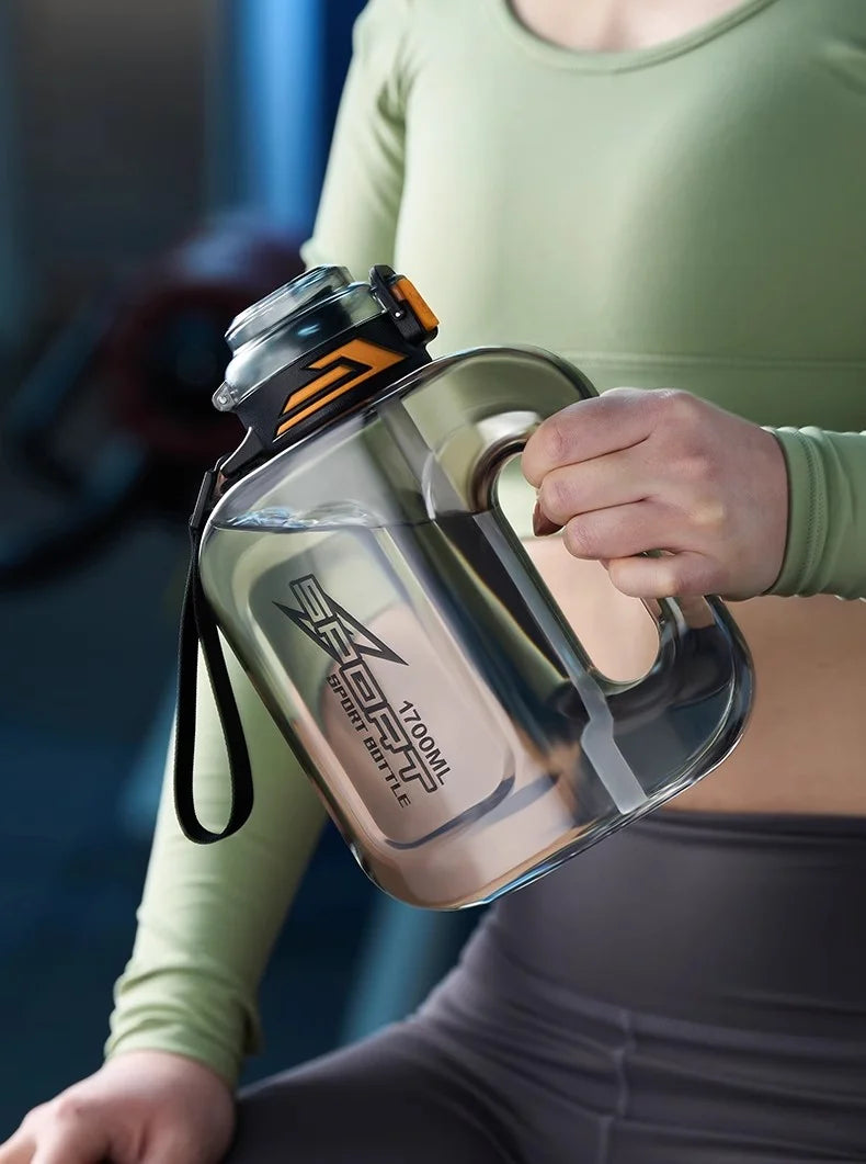 GIANXI Kettle 1.7L Large Capacity Portable Sports Kettles Outdoor Sealed Leak Proof Double Drink Sports Water Cup