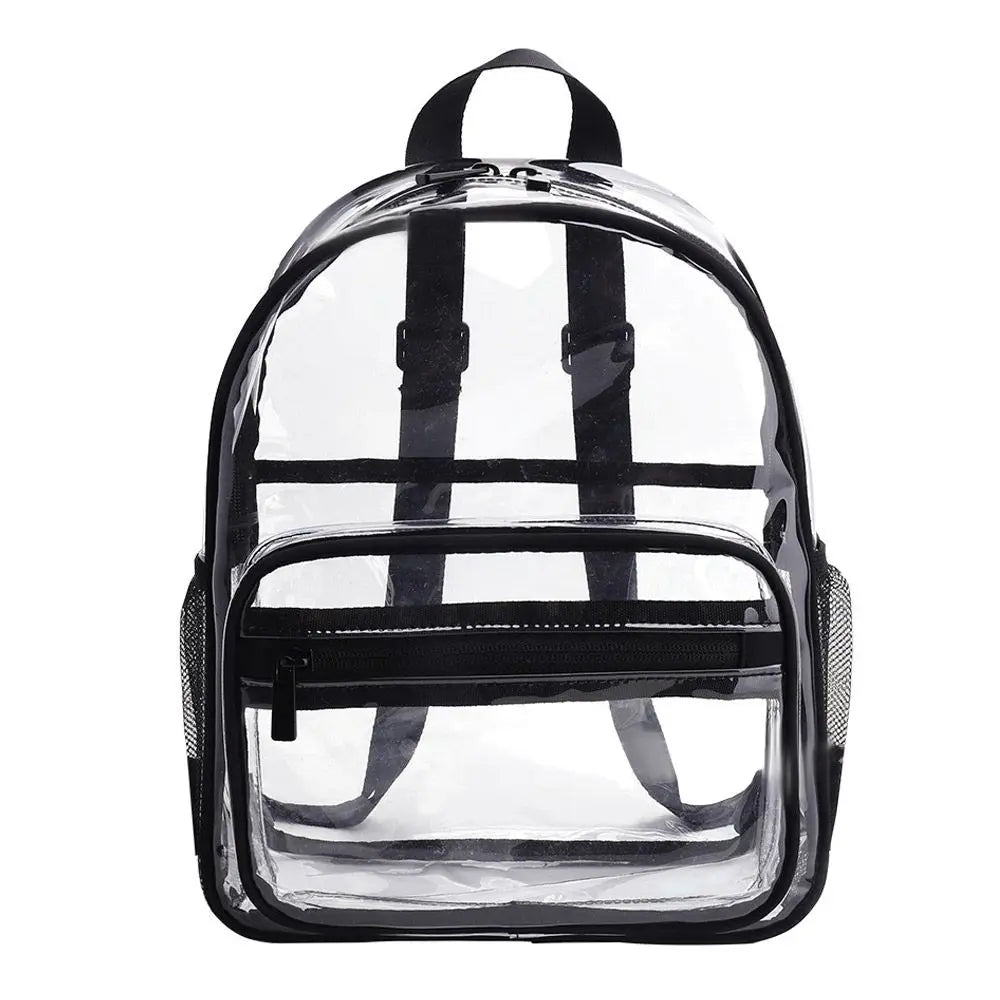 Fashion Large Capacity Unisex Clear Bag Students Bag Backpack PVC Bag