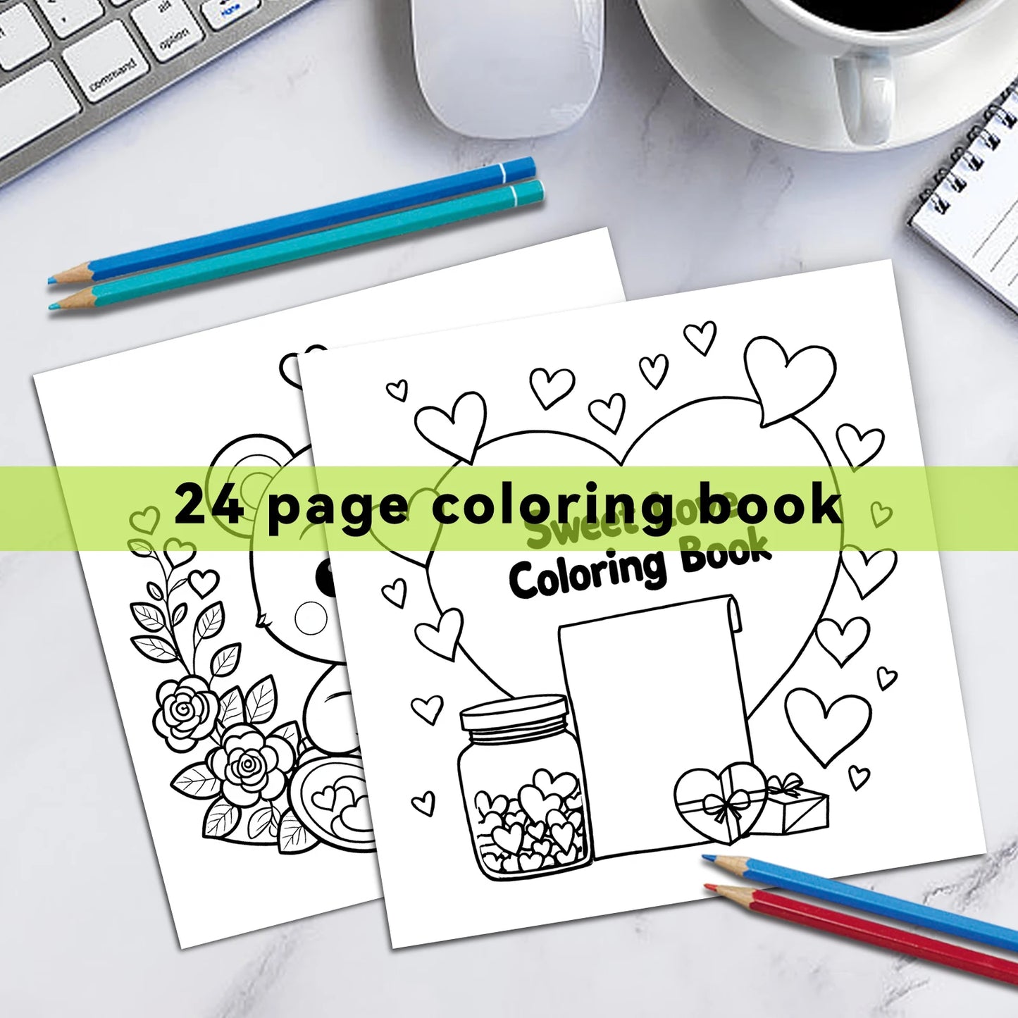 Halloween Adult Picture Book Sweet Love Coloring Book For Adults And Teens Featuring Adorable Creepy Creatures Halloween Gifts