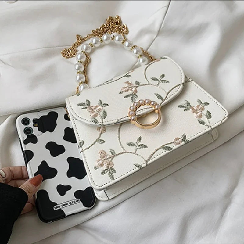 NEWEST Shell Beads Bags Fashion Sweet Bag Women's Handbags Lace Wedding Chic Lady Chain Women Shoulder Crossbody Bag