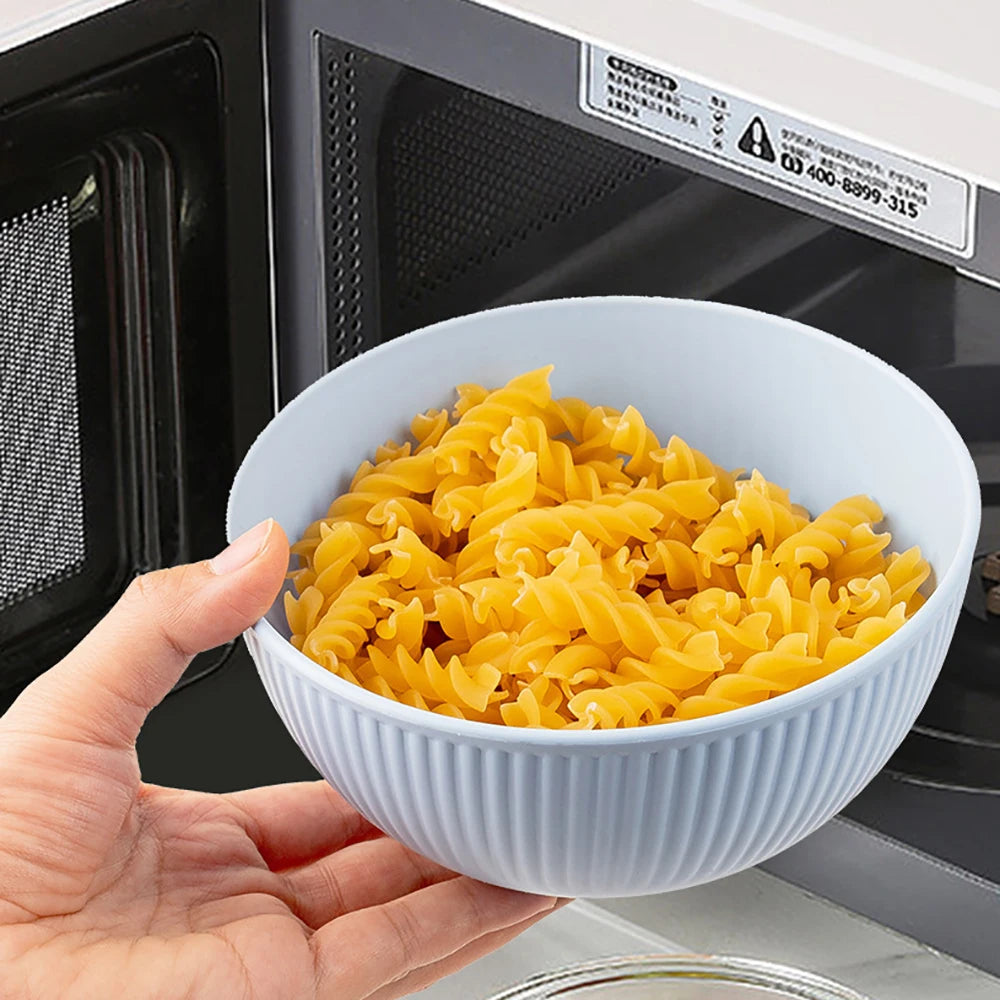 Orange 4/16Pcs Wheat Straw Dinnerware Ramen Bowl Dishes Full Plates Tableware Set Bowl Dinner Dishes Set Camping Dishes Sets