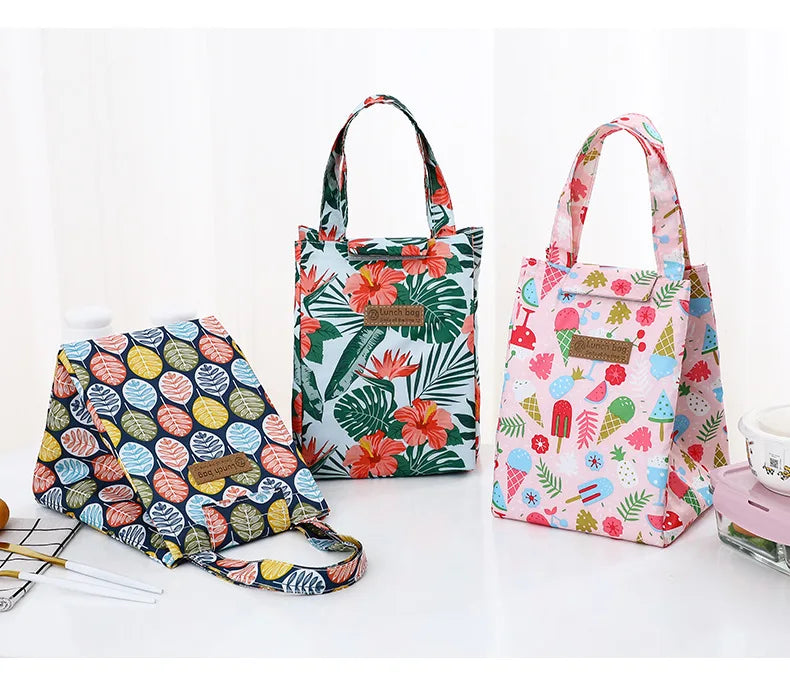 Kids Lunch Bag for School Portable Thermal Bag Children Cartoon Insulated Lunch Bag Cooler Pouch Dinner Container Handbags