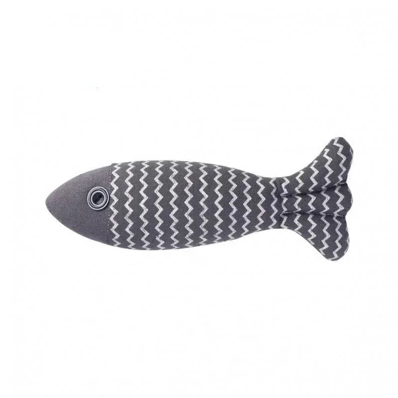 Cat Toys Interactive Grinding Teeth Chewing Toy with Catnip Fish Shape Pet Pillows Kittens Cats Toy Cat Supplies