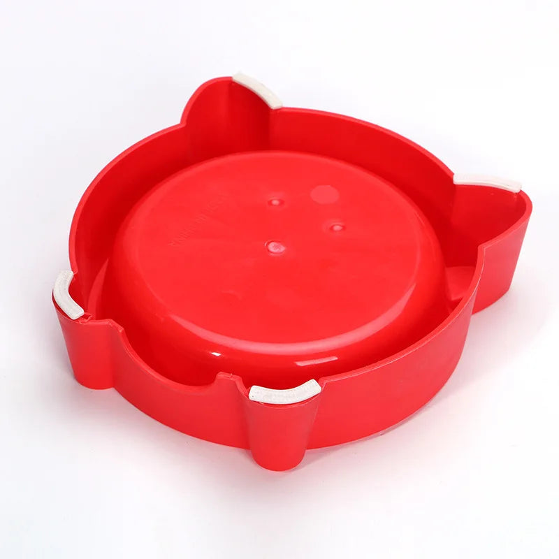Pet Supplies Cat Shaped Pet Bowl Eco-friendly Plastic Non-Slip Dog Bowl Solid Cat Bowl Color Cute Durable Water Bowls for Cat