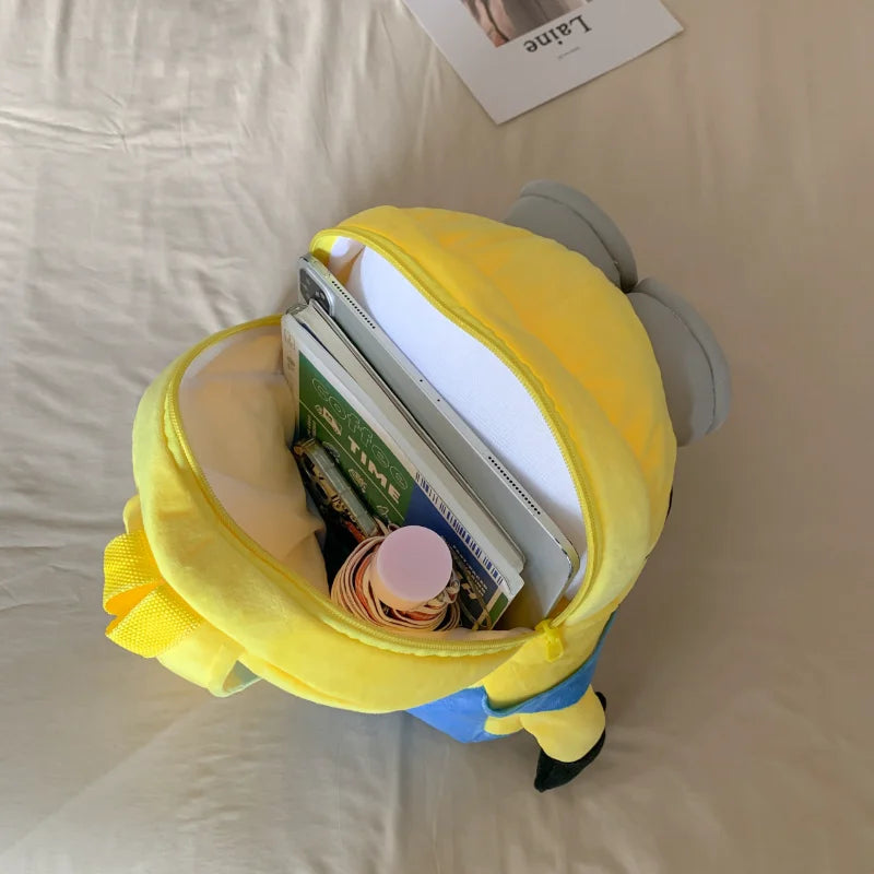 New Cartoon Anime Backpack Minions Doll Large Size School Bag Large Capacity Student Cartoon Backpack