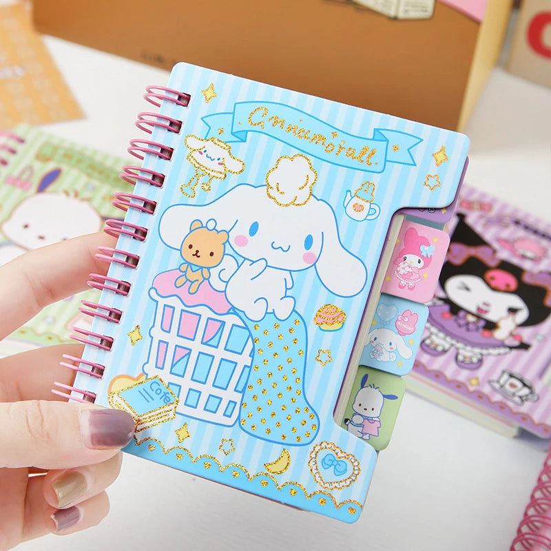 Sanrio Hello Kitty Cartoon Notebook A5 Coil Notebook Student Notebook Cartoon Cute Notebook School Writing Tool