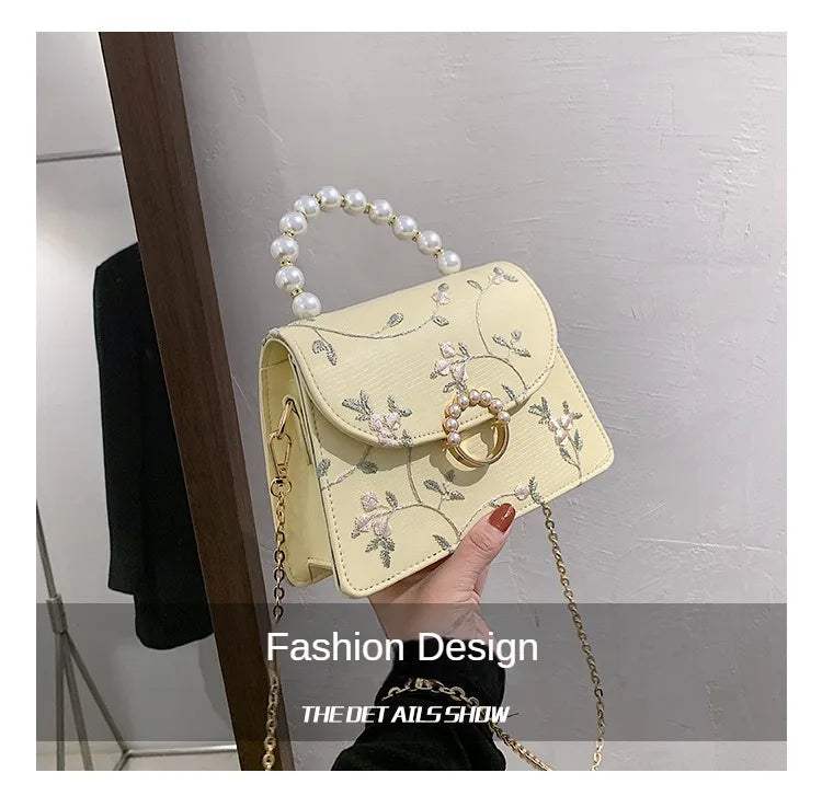 NEWEST Shell Beads Bags Fashion Sweet Bag Women's Handbags Lace Wedding Chic Lady Chain Women Shoulder Crossbody Bag