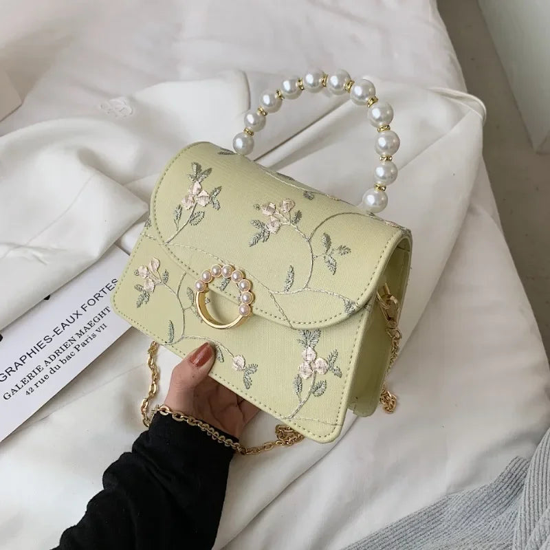 NEWEST Shell Beads Bags Fashion Sweet Bag Women's Handbags Lace Wedding Chic Lady Chain Women Shoulder Crossbody Bag