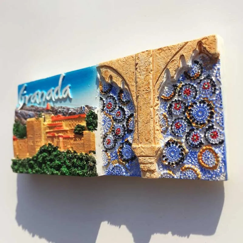 Europe Spain 3D Refrigerator Magnet Tourist Souvenirs Stickers,Home & Kitchen Decoration Fridge Magnet Message Sticker