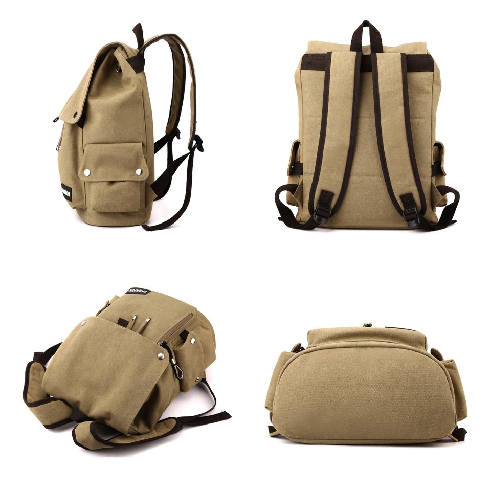 Men Backpack Retro Travel Bagpack Large Capacity Backbag College Student school bags for teenager Men Shoulder bag