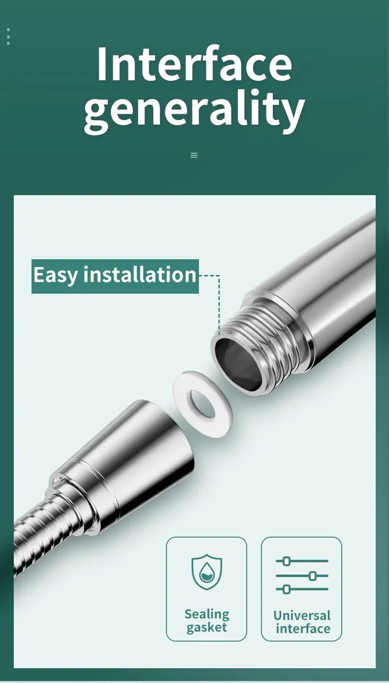 Bathroom Accessories Shower Head High Pressure Large Water Output Universal Adaptation Pressurized Hand Shower Nozzle Water