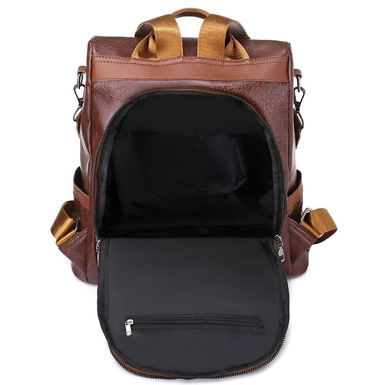 Women's fashionable backpack, shoulder bag, travel multifunctional bag, handbag, handbag, suitable for different scenarios