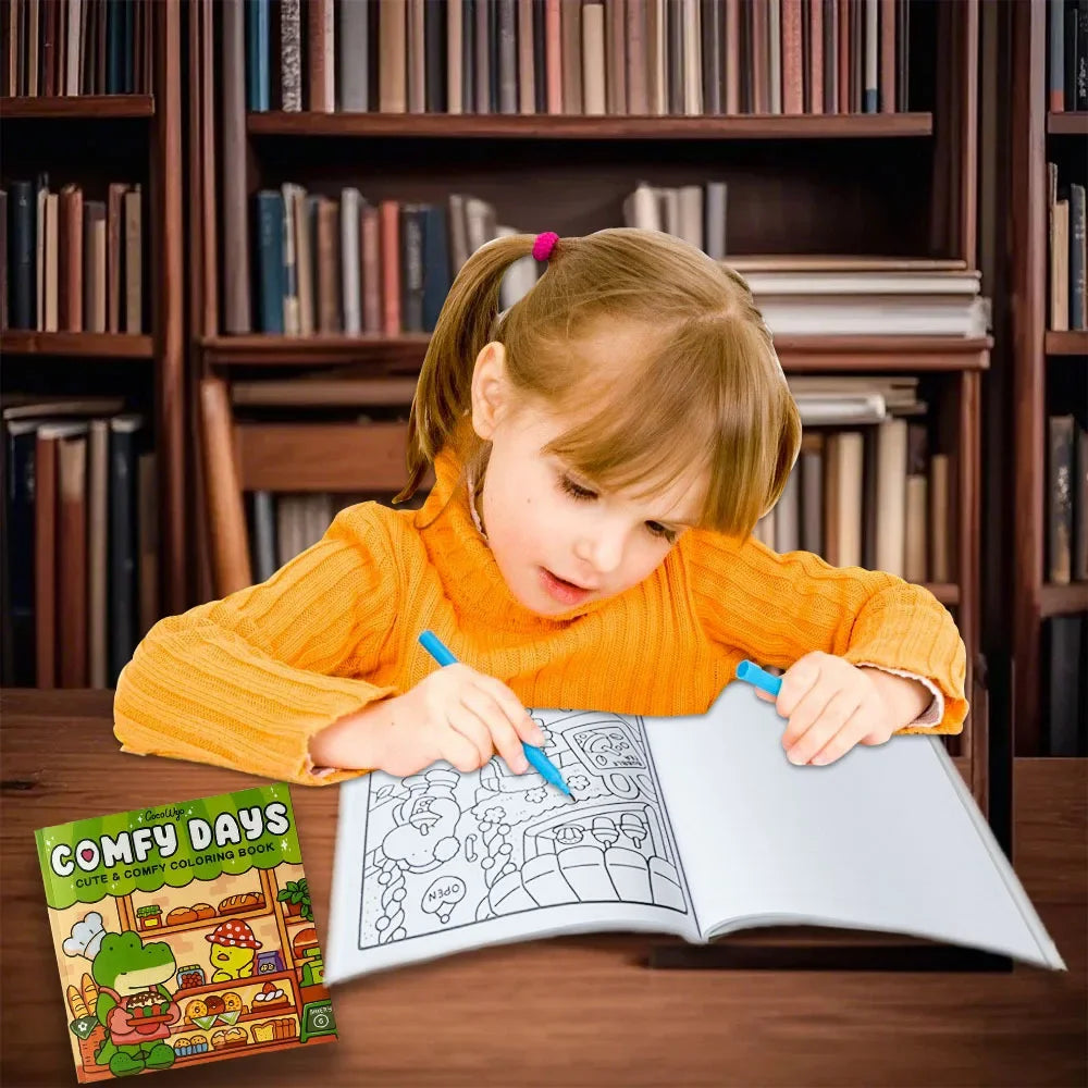 Spooky Cutie Coloring Book for Adults Teens Kids Halloween Themed Doodle Drawing Fun Activity