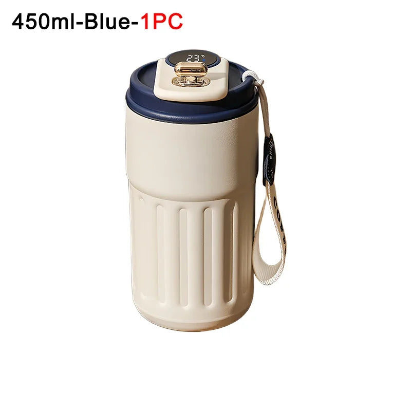 Coffee Cups with Temperature Display Smart Coffee Insulated Mug 316 Stainless Steel Display Temperature Double-walled Insulation