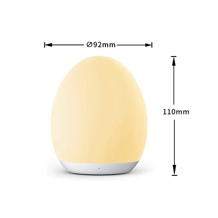 7 Color Changing Night Light RGB Remote Control Touch Dimmable Lamp Portable Table Bedside Lamps USB Rechargeable Night Lamp