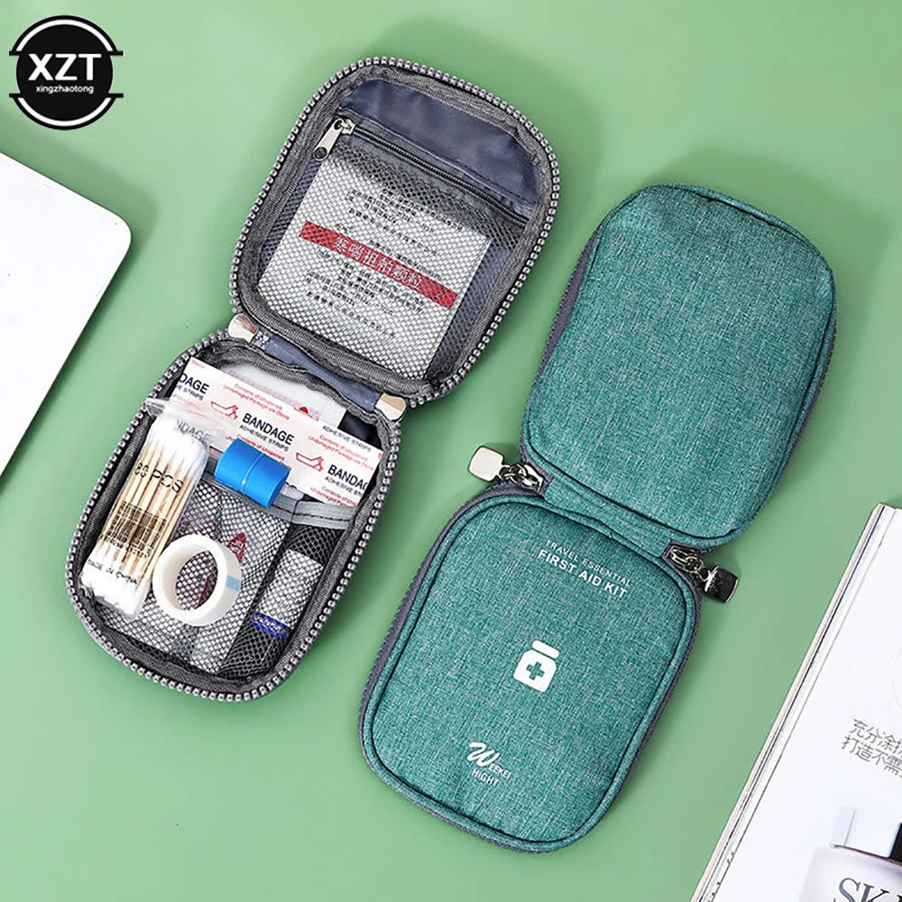 Mini Medicine Storage Bag Portable Camping Outdoor Travel First Aid Kit Medicine Bags Organizer Emergency Survival Bag Pill Case