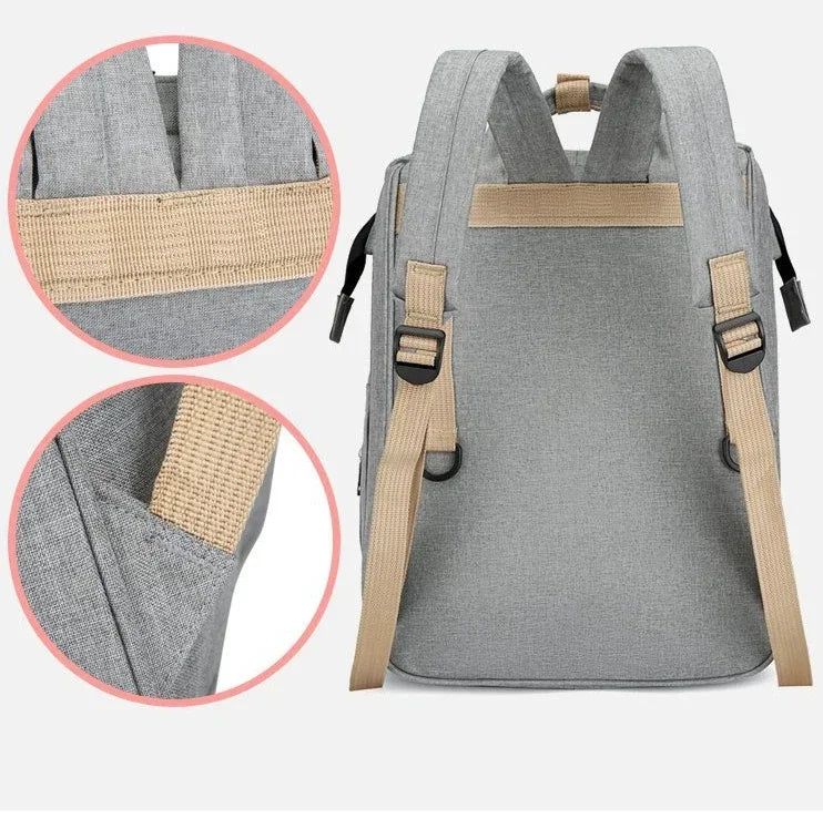 Multifunctional Mommy Bag Large Capacity Foldable Stroller Diaper Organizer Travel Shoulder Bags for Mother and Baby