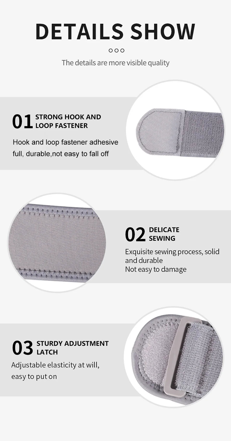 GOBYGO 1Pcs Breathable Tennis Elbow Brace Compression Pad Relieves tendonitis Adjustable Tennis Golf Elbow Forearm Brace Strap