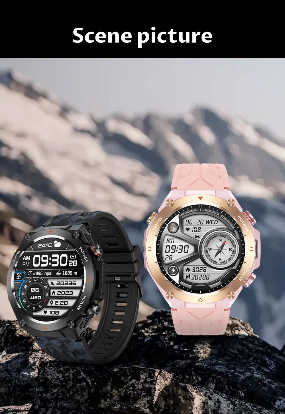 2025 New For Xiaomi GPS Sports Smart Watch Men Waterproof Fitness Trackr Bluetooth call 650Mah Battery Smartwatch Woman Bracelet