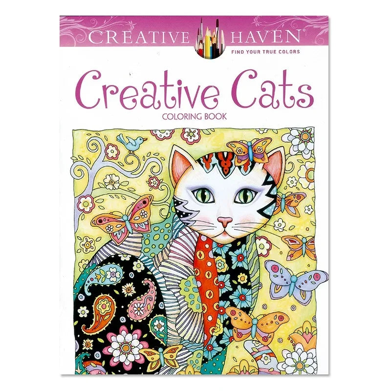 24 Pages Coloring Book for Children Adult Relieve Stress Kill Time DIY Painting Drawing Book Painting Kids Educational Toys