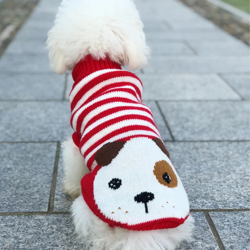 Christmas Cat Dog Sweater Pullover Winter Dog Clothes for Small Dogs Chihuahua Yorkies Puppy Jacket Pet Clothing ubranka dla psa