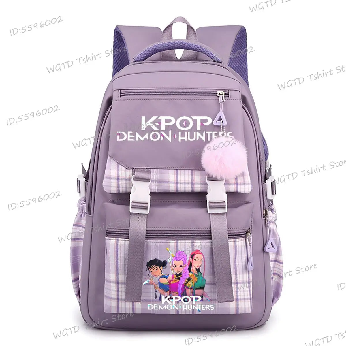 2025 Movie Print Children School Backpack KPop Demon Hunters Multi-function Knapsack Bag Students Girls New Fashion Schoolbag