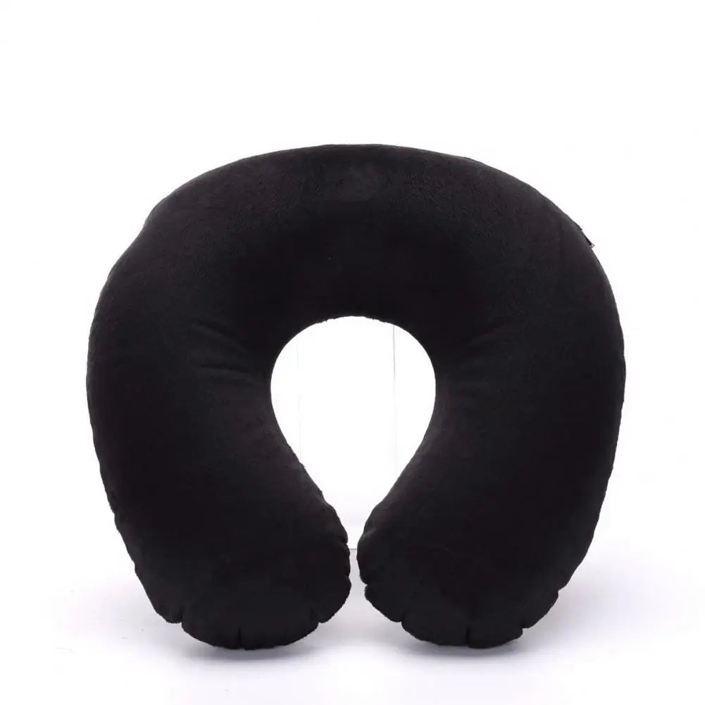 U-shaped Neck Pillow Inflatable Fatigue Relief Travel Pillow Flight Headrest Sleep U-shaped Cushion for Plane