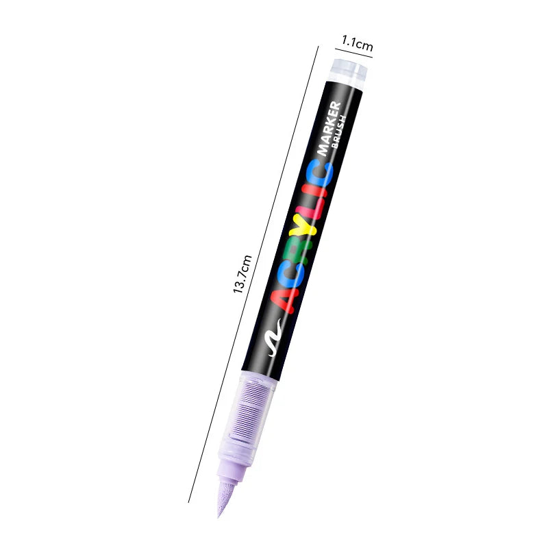 One direct liquid acrylic marker paint brush pen painting stone ceramic glass wood canvas making drawing graffiti coloring pen