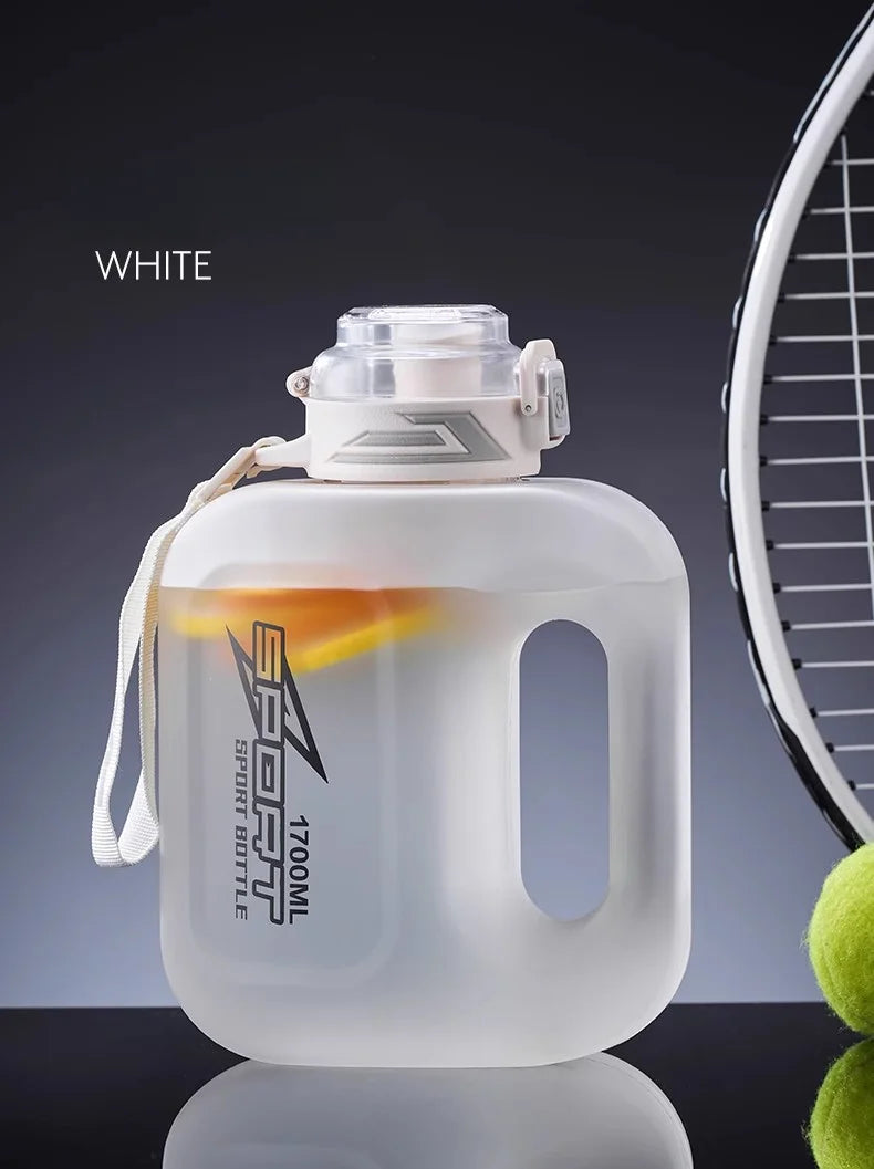 GIANXI Kettle 1.7L Large Capacity Portable Sports Kettles Outdoor Sealed Leak Proof Double Drink Sports Water Cup