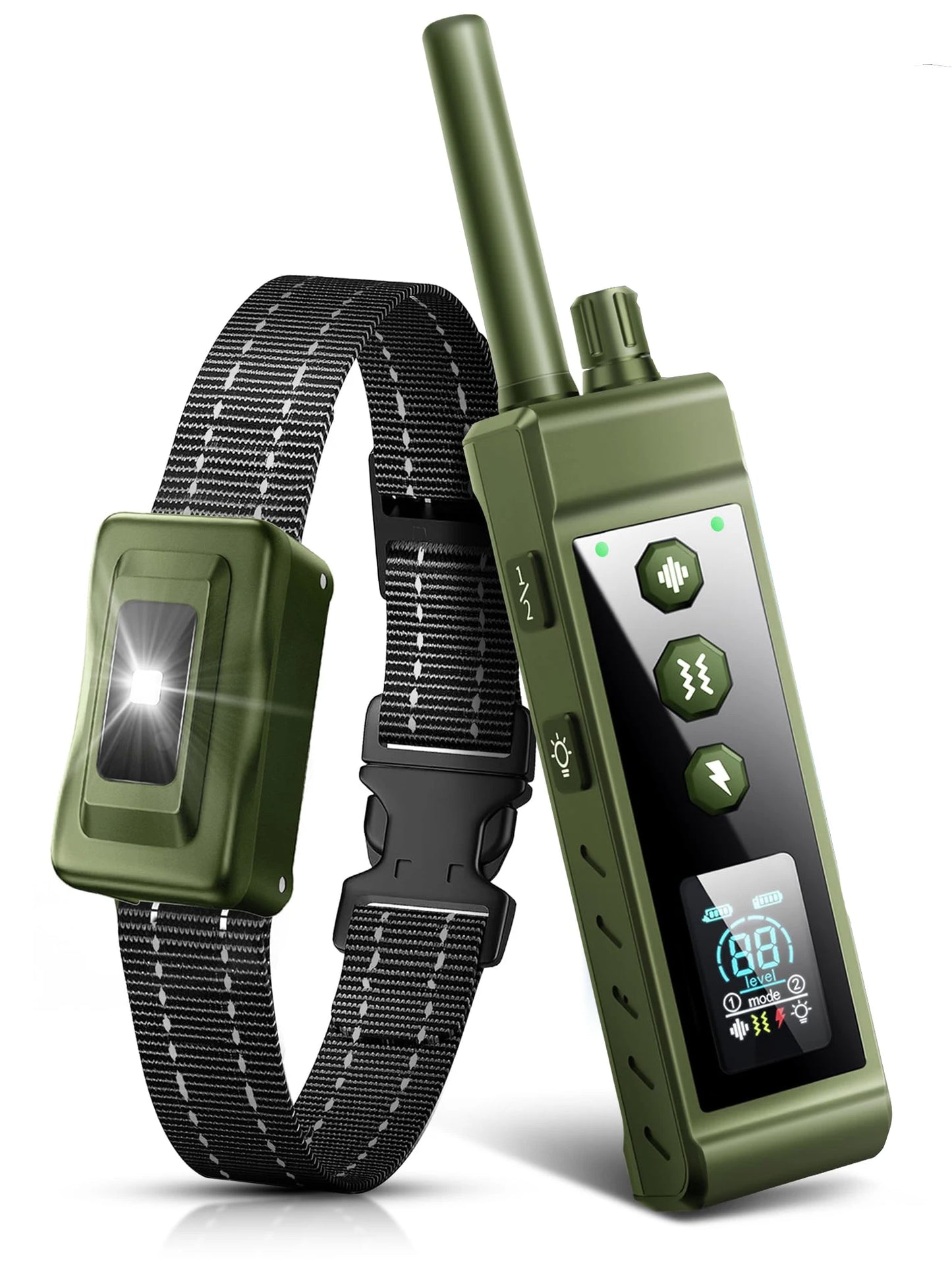 3280Ft Electric Dog Training Collar Remote Control Waterproof Pet BehaviorFor 5-120lbs Puppy With Vibration Shock