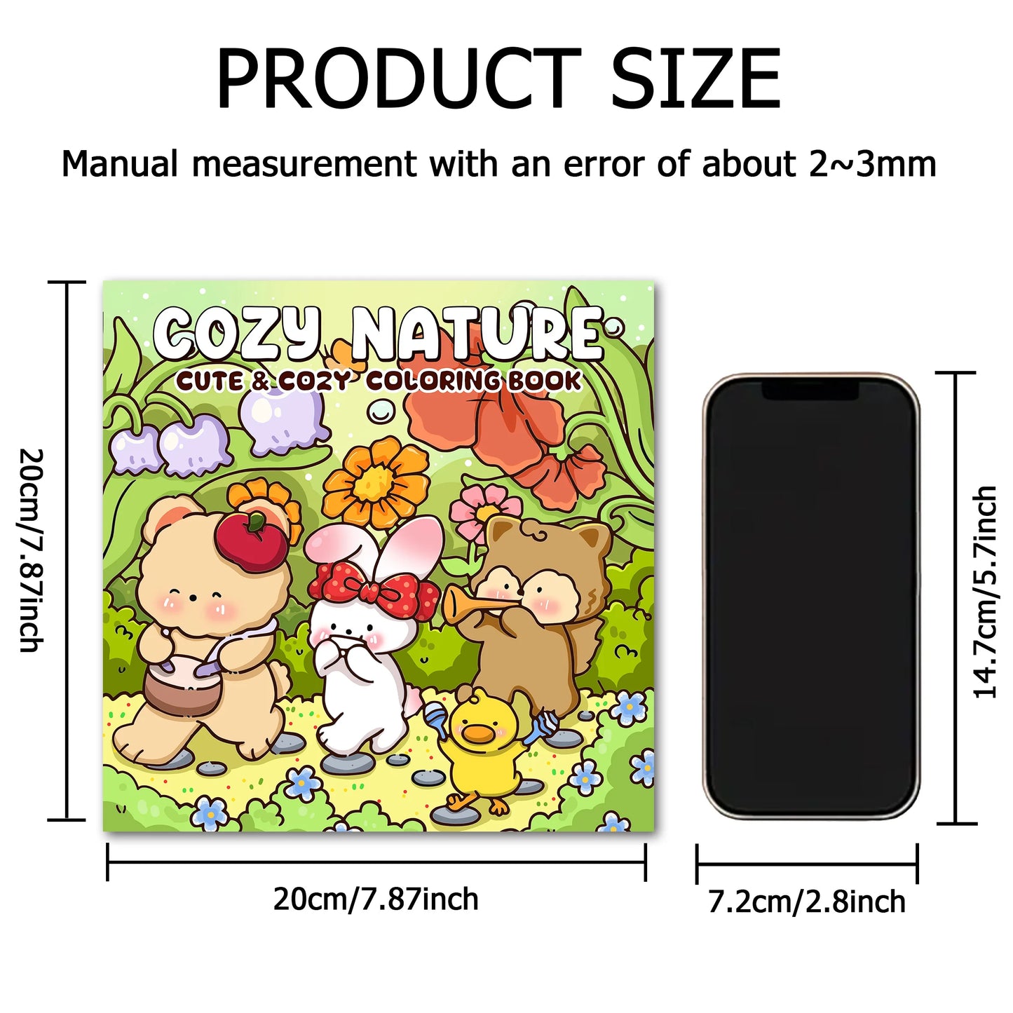 COZY NATURE Bold-easy Patterns Coloring Book for Adults Cute Drawing Book Perfect Gift for Party and Birthday