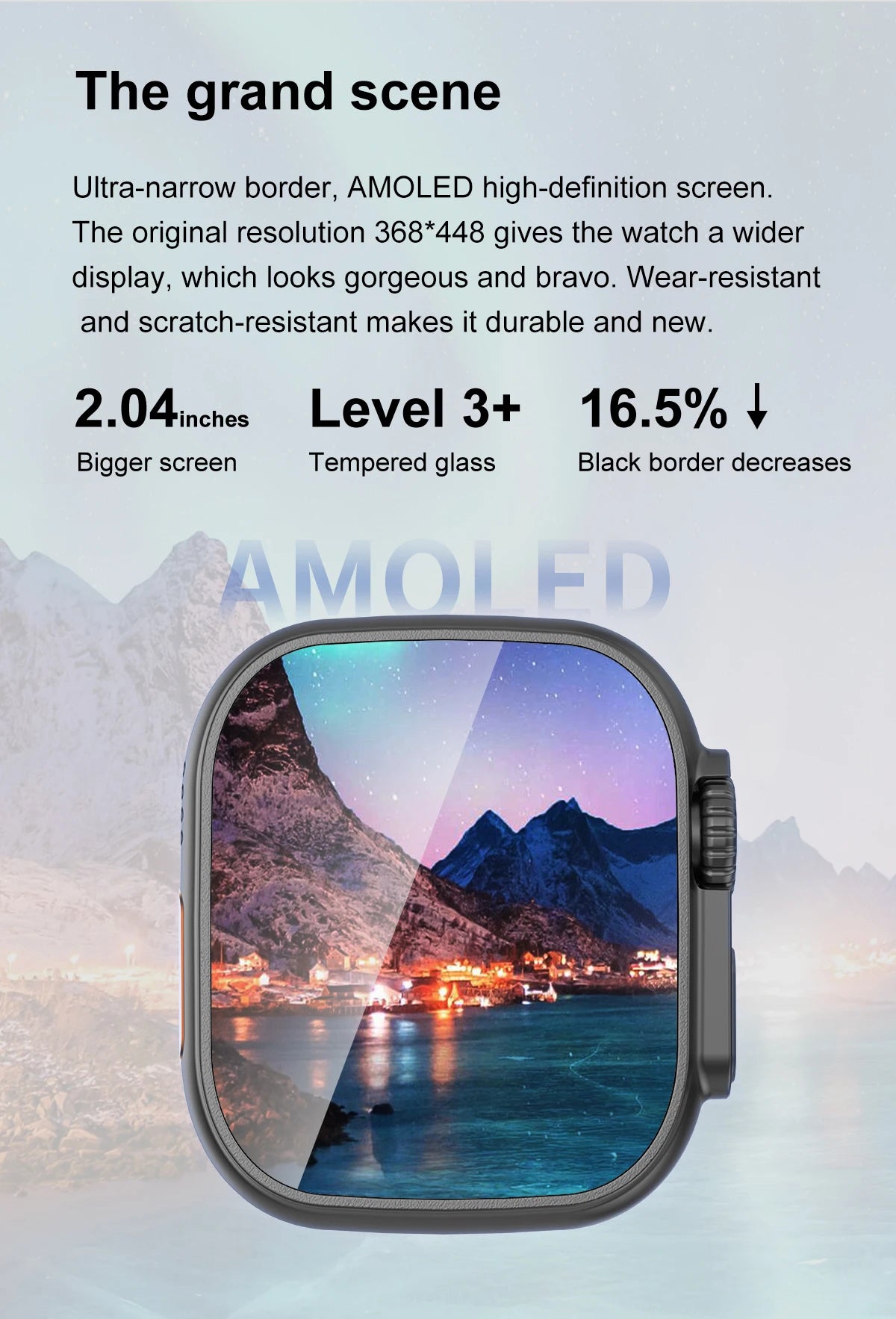 DT Ultra 3 Pro Smart Watch HD AMOLED Screen 32GB MP3 MP4 Player APP Store GPS Navigator ChatGPT NFC Sports Smartwatch Men Women