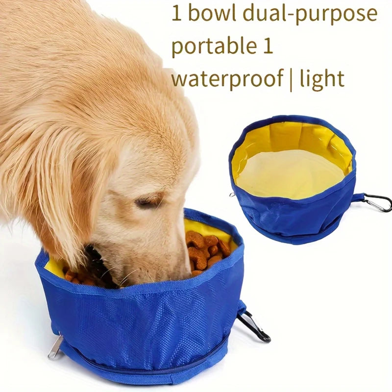 Portable Pet Water Food Feeder Bowl convenient Collapsible Feeding Water For Dog Puppy Cat Outdoor Folding Bowl Pet Supplies