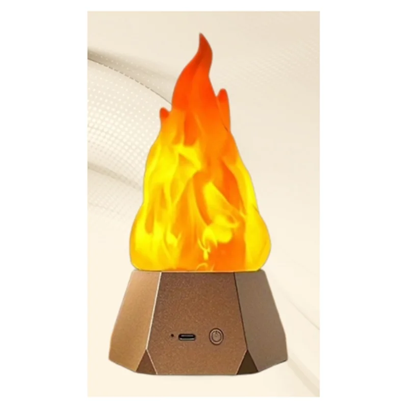 A02M-2Pc LED Simulation Flame Lamp Set For Outdoor Camping And Garden Landscape, Dining Table Decorative Lighting