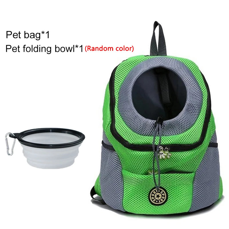 Pet Dog Carrier Bag Backpack Outdoor Portable Dog Carrier Bag Backpack Out Double Shoulder Travel Carrier For Dogs Travel Set