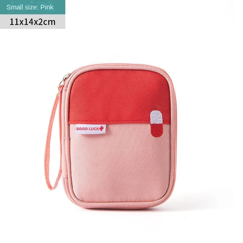 Portable Medicine Bag Cute First Aid Kit Medical Emergency Kits Organizer Outdoor Household Medicine Pill Storage Bag Travel