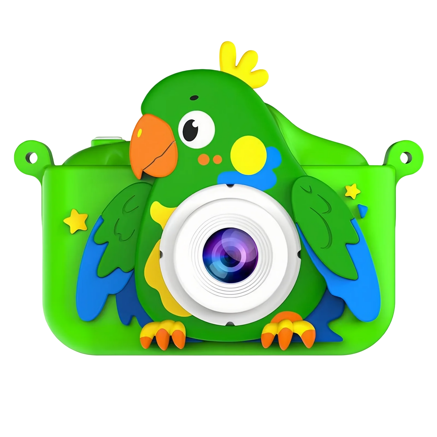 Kids Toys Camera HD 2.0 Inch Screen Cartoon Parrot Case 32GB Card Video Photo Child Birthday Festival Gifts Digital Camera Toys