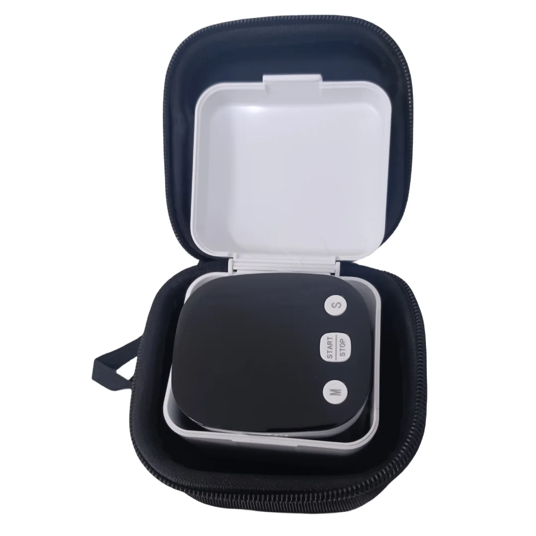 Blood pressure monitor bag New LED Rechargeable Wrist Blood Pressure Monitor English Voice Broadcast Tonometer BP Monitor