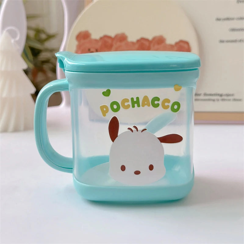 Sanrio Hello Kitty Kitchen Seasoning Box Kuromi Melody Cinnamoroll Msg Salt Sugar Jar Household Seasoning Jar Storage Box